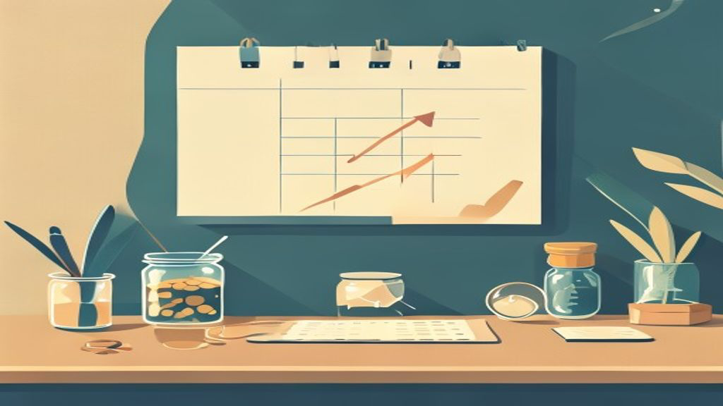 新NISAのつみたて投資枠を年の折り返しに見直し、残り枠をAIで逆算するイメージ（カレンダーと少しずつ貯まる貯金箱）