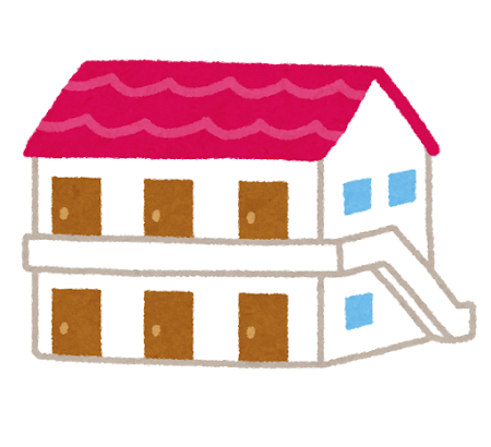 賃貸住宅の建物のイラスト